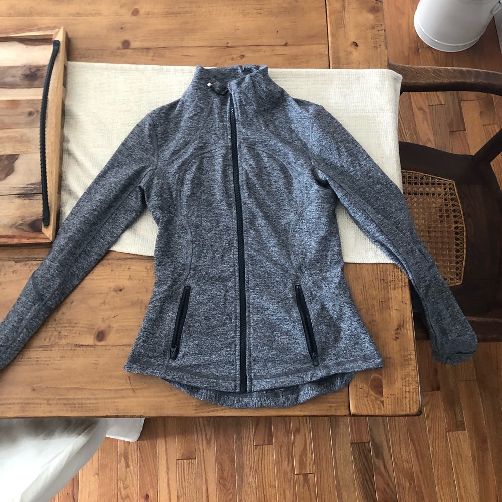 Grey lululemon running jacket